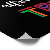 Uw vibe trekt uw stammeme aan poster (Hoek)