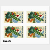Uw Victory Garden Rechthoek Stickers (Vel)