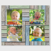 Uw vier Afbeeldingen, fotopapier voor het oppakken Cadeaupapier (Vlak)