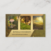 Uw vier portfolio met foto's voor landschapsarchit visitekaartje (Voorkant)