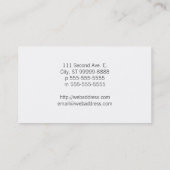 Uw vierkant foto doet het zelf visitekaartje (Achterkant)