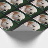 Uw vierkant foto vervangt de gele labfoto cadeaupapier (Hoek)