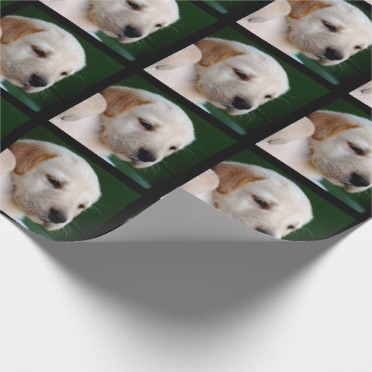 Uw vierkant foto vervangt de gele labfoto cadeaupapier (Hoek)