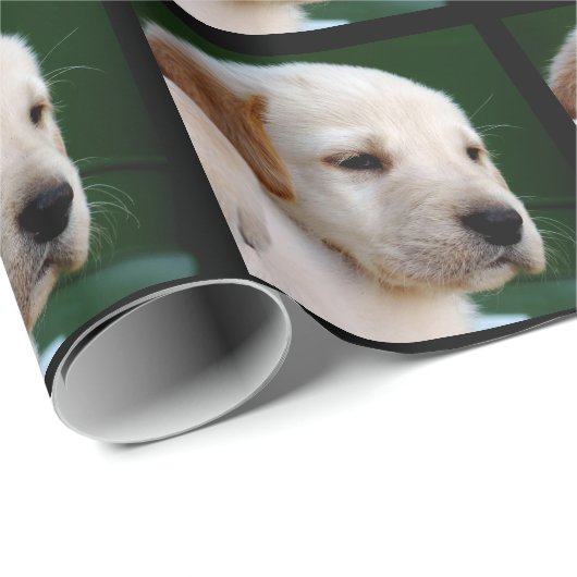 Uw vierkant foto vervangt de gele labfoto cadeaupapier (Rol Hoek)