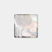 Uw vierkant fotoontwerp met aangepaste naam post-it® notes (Voorkant)