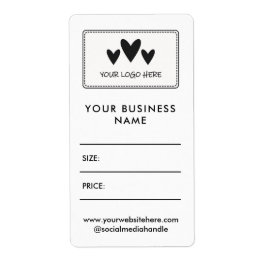 Uw vierkant Logo Sociale mediaprijs Gift Labels