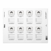 Uw vierkant Logo Sociale mediaprijs Gift Labels (Full Sheet)
