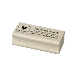 Uw vierkante logo eenvoudig minimalistisch product rubberstempel