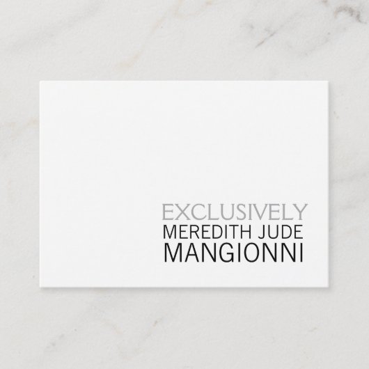 Uw Visitekaartje (Voorkant)