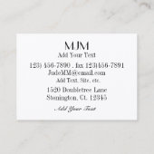 Uw Visitekaartje (Achterkant)