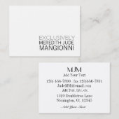 Uw Visitekaartje (Voorkant / Achterkant)