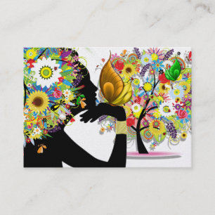 Uw Visitekaartje - Floral Butterfly Profiel