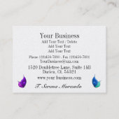 Uw Visitekaartje - Floral Butterfly Profiel (Achterkant)