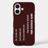 Uw Visitekaartje Ontwerp iPhone Case Sjabloon (Achterkant)