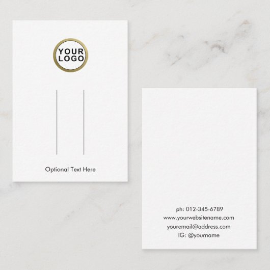 Uw Visitekaartje van de het Clipvertoning van het  (Voorkant / Achterkant)