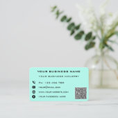 Uw Visitekaartje van de Kleur van het Adres van de Contactkaartje (Staand voorkant)