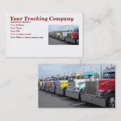 Uw Visitekaartje van het Bedrijf van het Trucking (Voorkant / Achterkant)