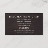 Uw Visitekaartje van het Catering van het restaura (Achterkant)