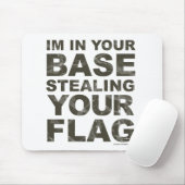 Uw vlag stelen - FPS, game, gamer, videogames Muismat (Met muis)