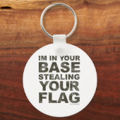 Uw vlag stelen - FPS, game, gamer, videogames Sleutelhanger (Voorkant)