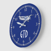 Uw Vliegtuig van het Monogram Klassieke Cessna die Grote Klok (Hoek)
