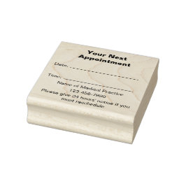 Uw volgende afspraak Dokters oefenen Sjabloon Rubberstempel