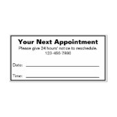 Uw volgende afspraak Dr. Kantoor Patient Herinneri Zelfinktende Stempel (Design)