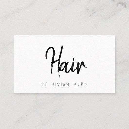 Uw volgende afspraak herinnering Haarstylist Afsprakenkaartje (Achterkant)