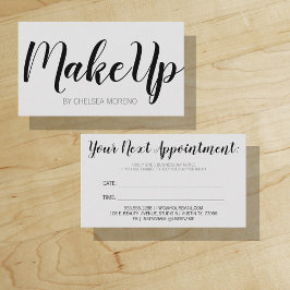 Uw volgende afspraak Herinnering Minimalist Grey Afsprakenkaartje