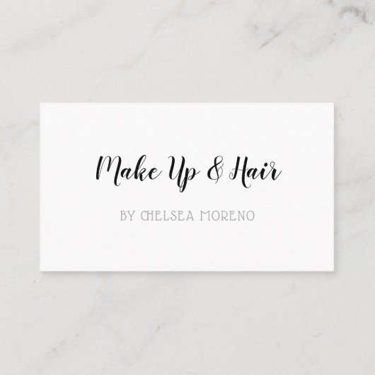 Uw volgende afspraak - Herinnering - Minimalistisc Afsprakenkaartje (Achterkant)