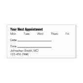 Uw volgende afspraak Herinnering voor een arts Zelfinktende Stempel (Design)