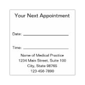 Uw volgende afspraak Medische Praktijk Sjabloon Rubberstempel (Afrduk)