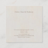 Uw volgende afspraak minimaal neutraal gestructure vierkante visitekaartje (Achterkant)