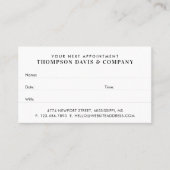 Uw volgende afspraak Modern professioneel merk Afsprakenkaartje (Voorkant)