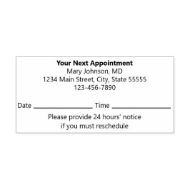 Uw volgende afspraak Patiënt Herinnering Arts Zelfinktende Stempel
