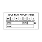 Uw volgende afspraak zelfinktende stempel (Design)