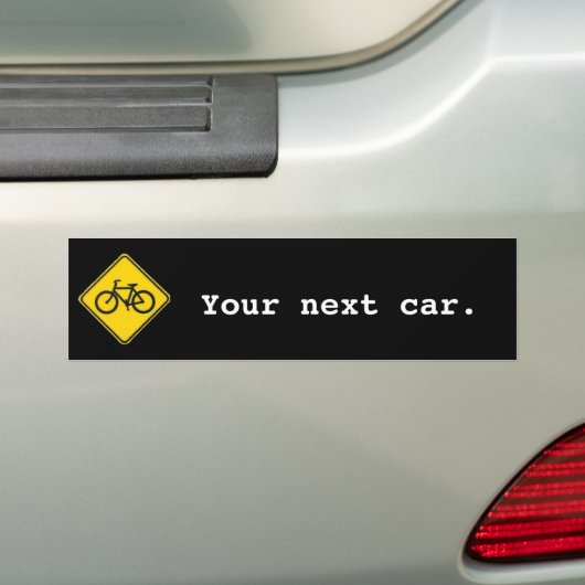 Uw volgende auto bumpersticker (Op auto)