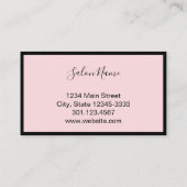 Uw volgende benoeming: Beauty Salon Bleek Pink Bla Afsprakenkaartje (Achterkant)