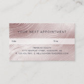 Uw volgende benoeming: elegant Abstract Roos Gold Afsprakenkaartje (Voorkant)