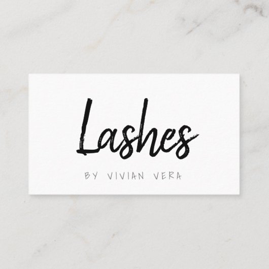 Uw volgende benoeming | Herinnering | Lashes Afsprakenkaartje (Achterkant)