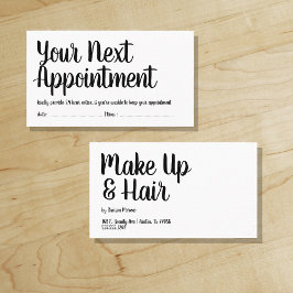Uw volgende benoeming - Herinnering - Trendy Scrip Afsprakenkaartje