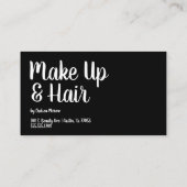 Uw volgende benoeming - Herinnering - zwart - Afsprakenkaartje (Achterkant)