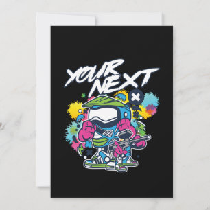 Uw volgende Paintball Player Paintball Game Marker Kaart