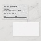 Uw volgende Visitekaartjes voor de benoeming van d (Voorkant / Achterkant)