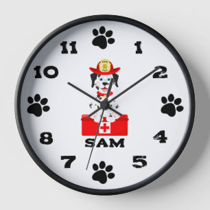 Uw vriend, vuurdop zwarte Wooden Lijst-klok