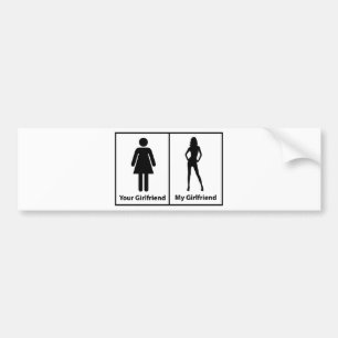 Uw Vriendin Mijn Vriendin Bumpersticker