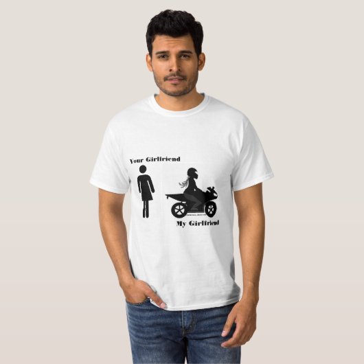 Uw Vriendin, mijn Vriendin - Motorfiets T-shirt (Voorkant volledig)