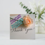 Uw vrijgevigheid wordt gewaardeerd feestdagenkaart (Staand voorkant)