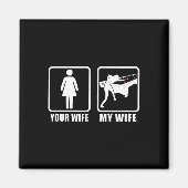 Uw vrouw Mijn vrouw Echtgenoot Echtgenoot 8 LL bil Magneet (Voorkant)