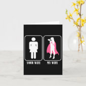 Uw vrouw, mijn vrouw, man Bewustzijn borstkanker Kaart (Gele Bloem)